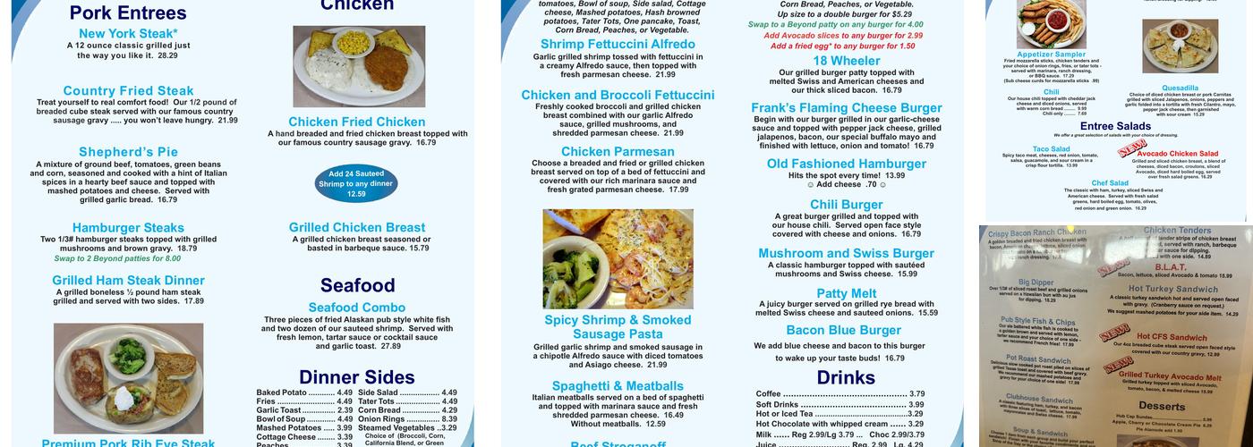 Broadway Diner Menu