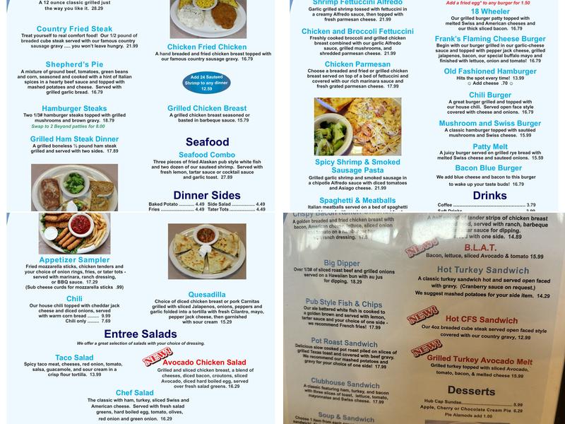 Broadway Diner Menu