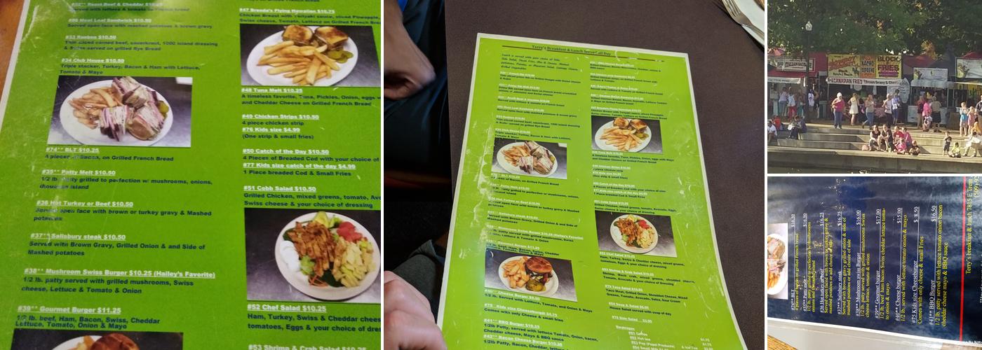Terry's Breakfast & Lunch Menu