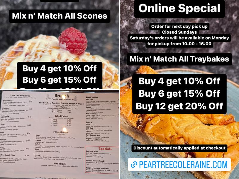 Pear Tree Menu