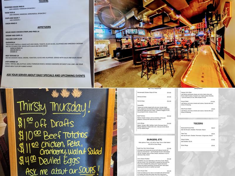 Litz's Bar & Grill Menu