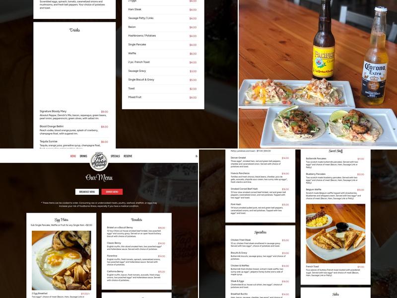 JJ’s Tap and Smokehouse Menu