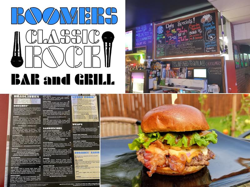 Boomers Classic Rock Bar & Grill Menu