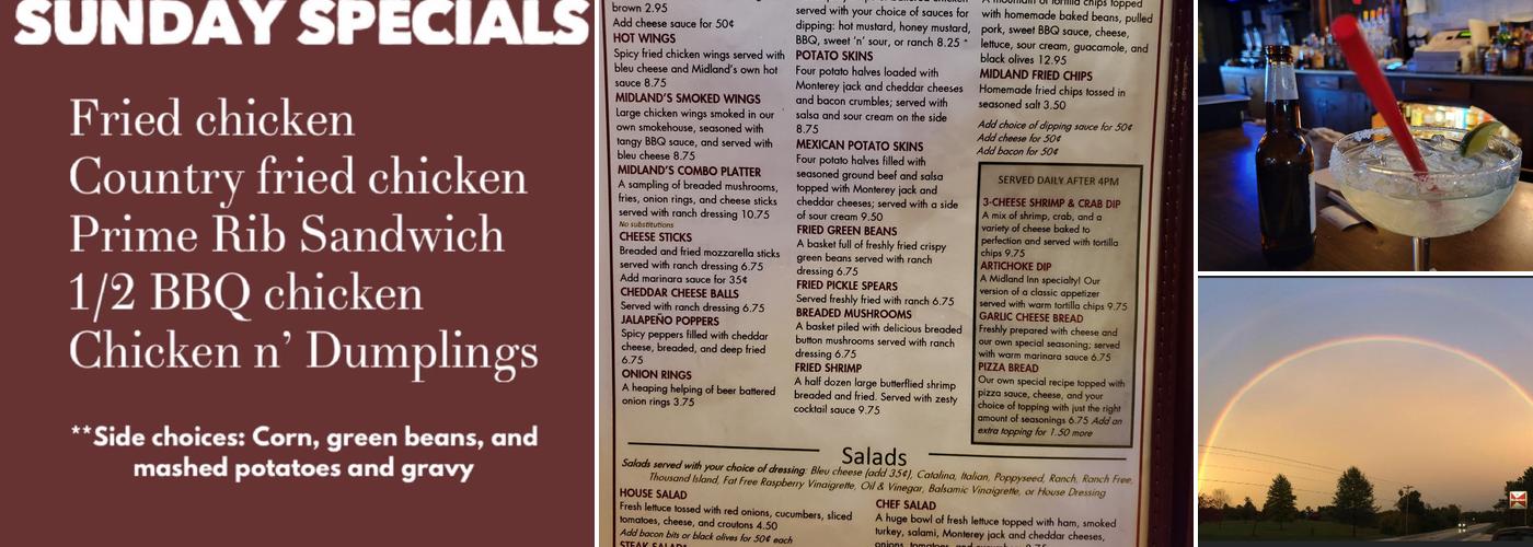 Midland Inn Menu