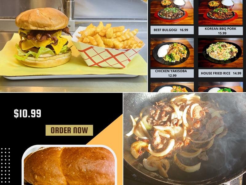 Bobs Burgers and Teriyaki Menu