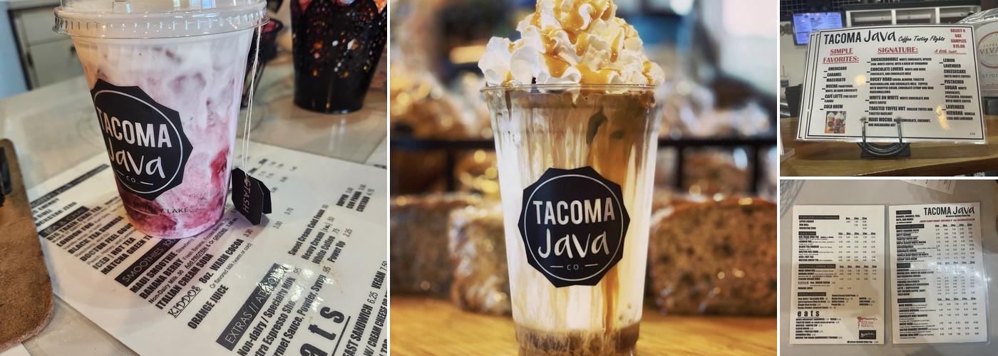 Tacoma Java Co. Menu