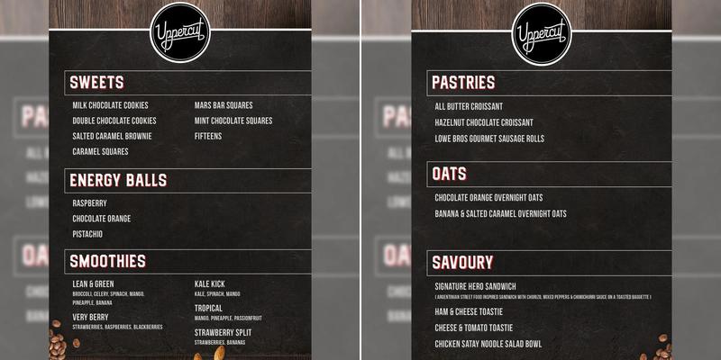 Uppercut Coffee Menu