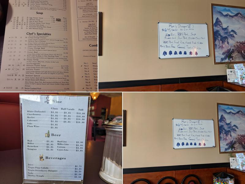 Lucky Star Chinese Restaurant Menu