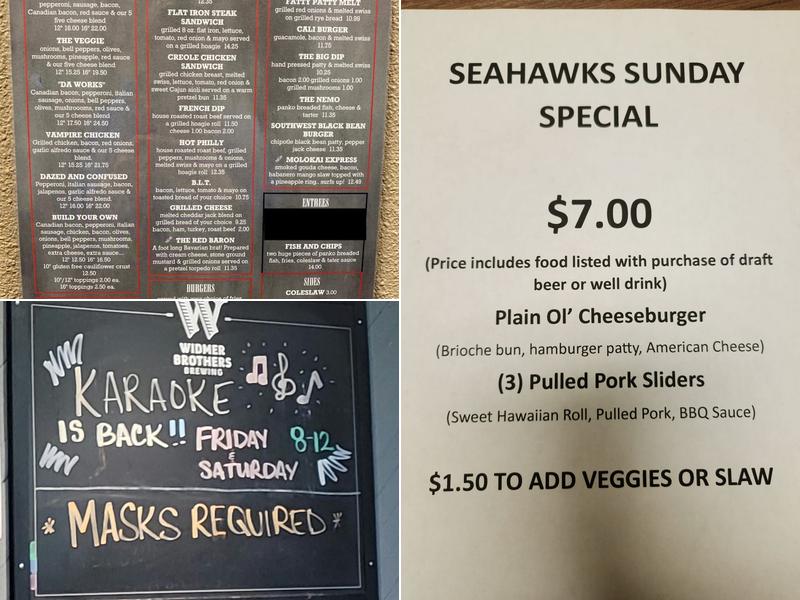 Pony Keg Grill & Bar Menu