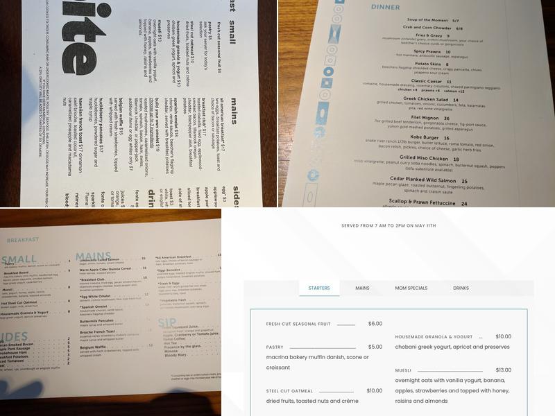 Bite Menu