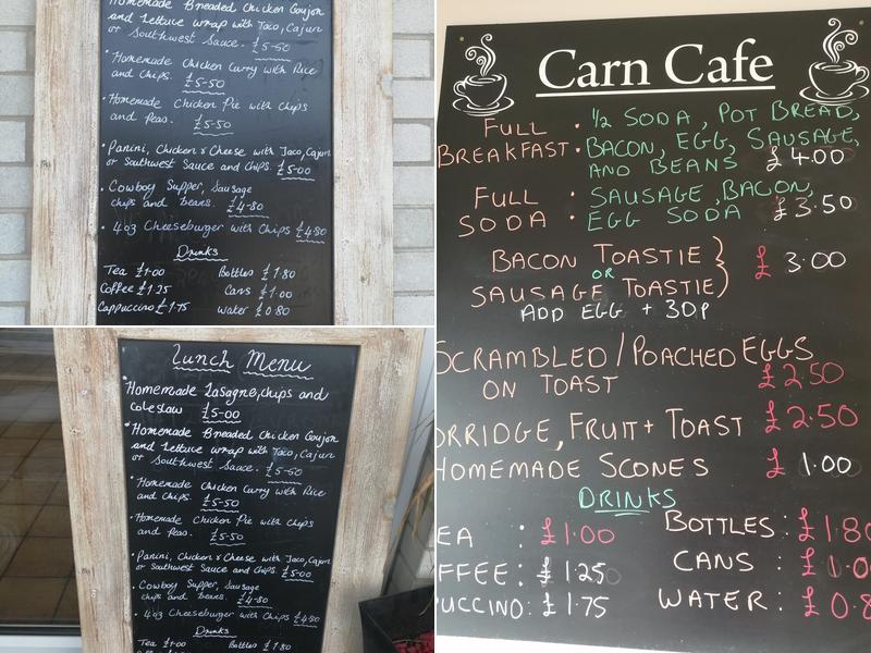 Carn Cafe Menu