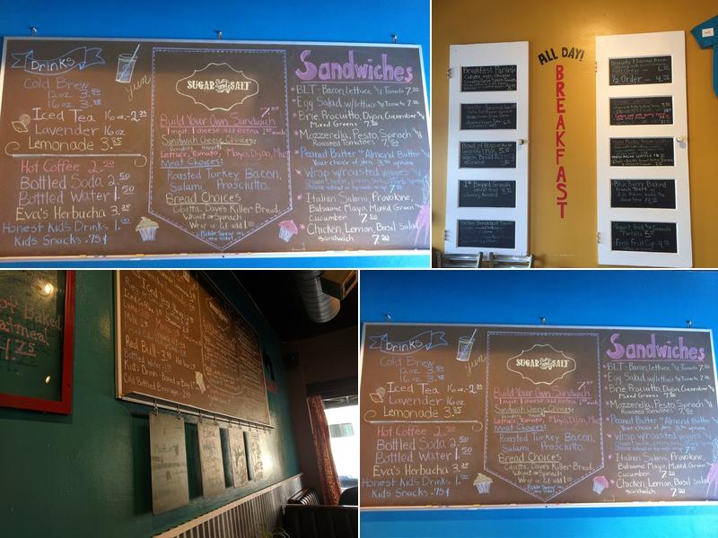 Sugar & Salt Bakery Menu