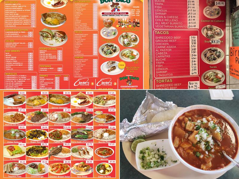 Don Taco Menu
