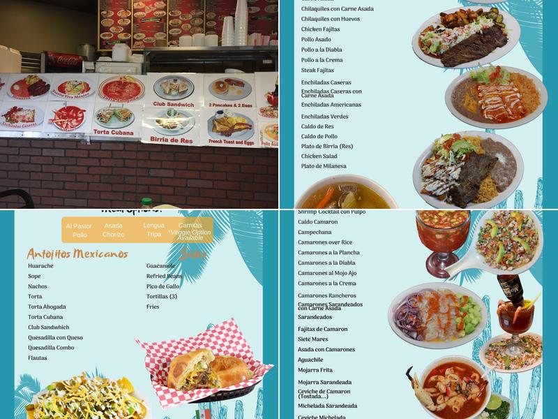 Morelia Mexican Taqueria Menu