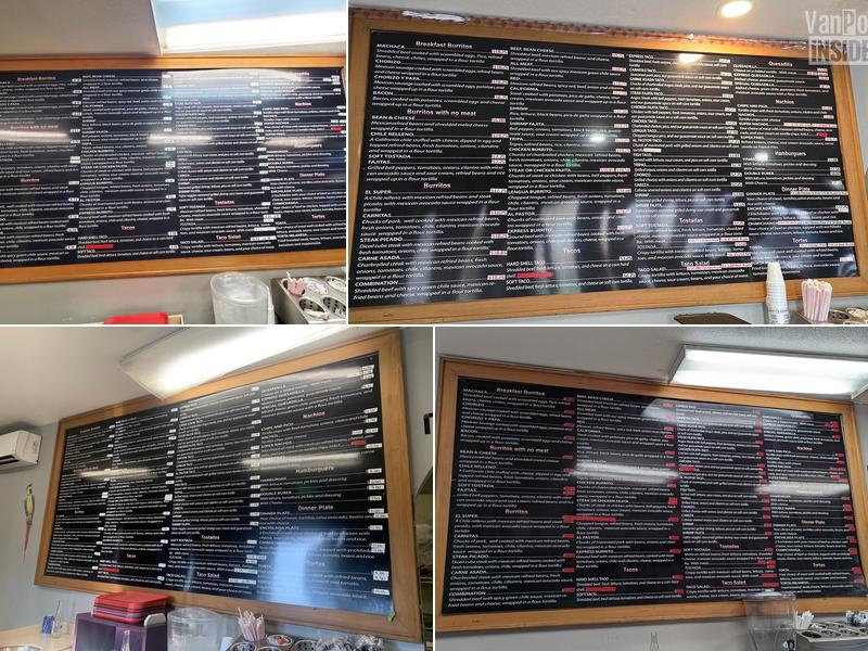 Super Taco Express Menu