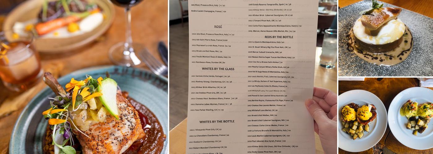 Elements Restaurant Menu