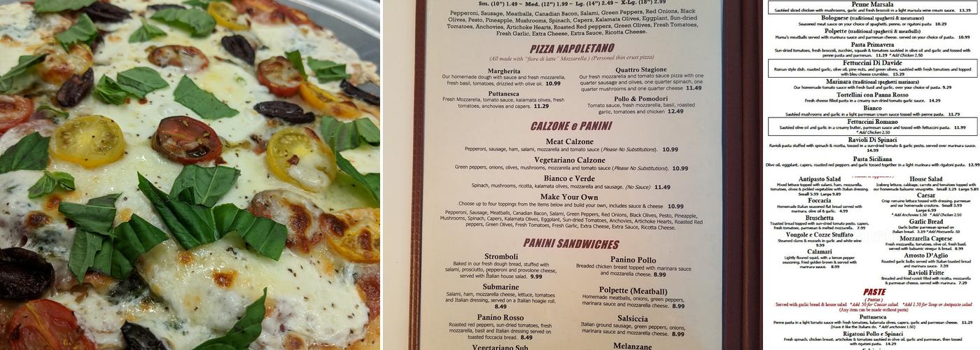 Little Italy's Trattoria To-Go Menu