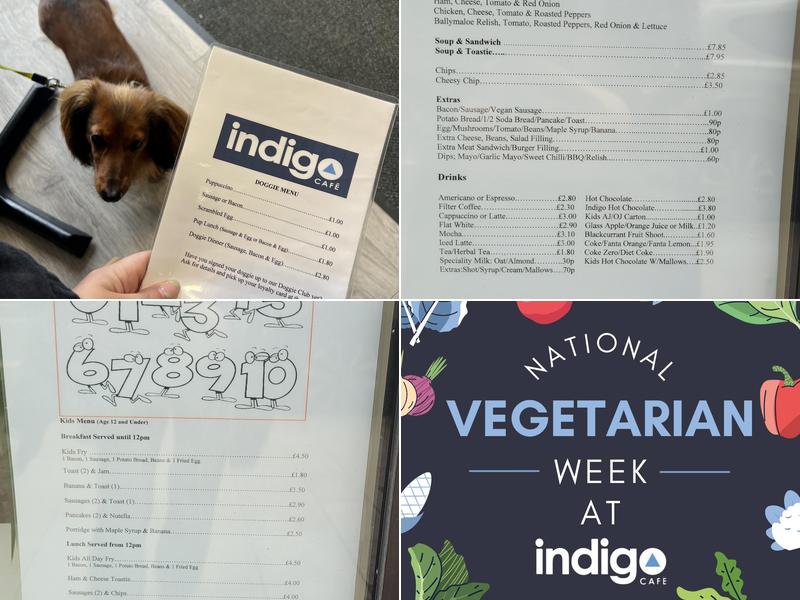 Indigo Cafe Portrush Menu