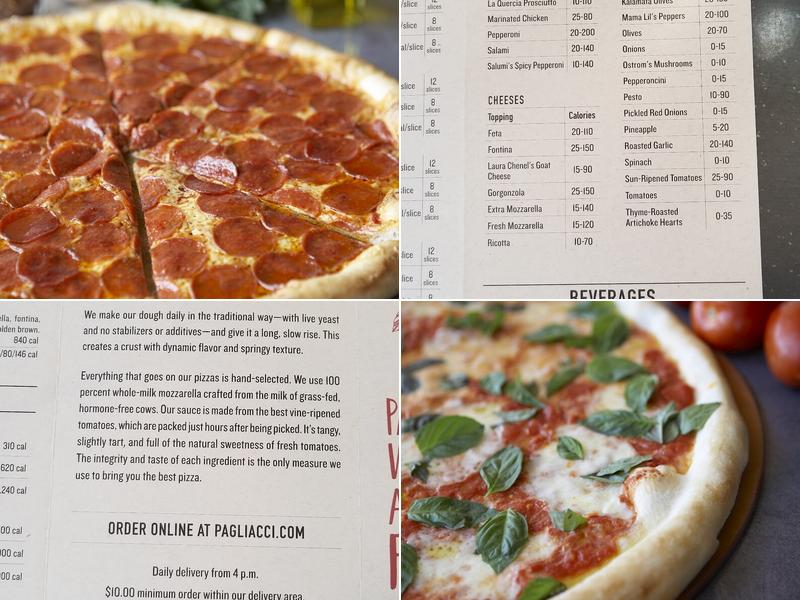 Pagliacci Pizza Menu