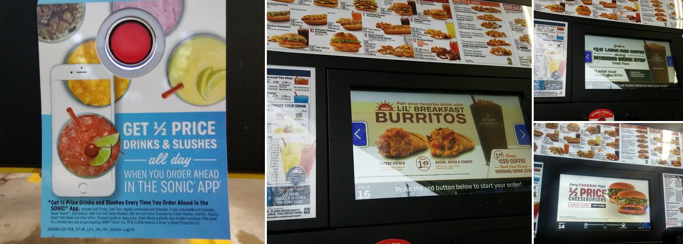 Sonic Drive-In Menu