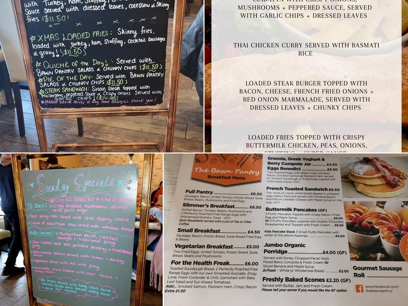 The Bawn Pantry Menu
