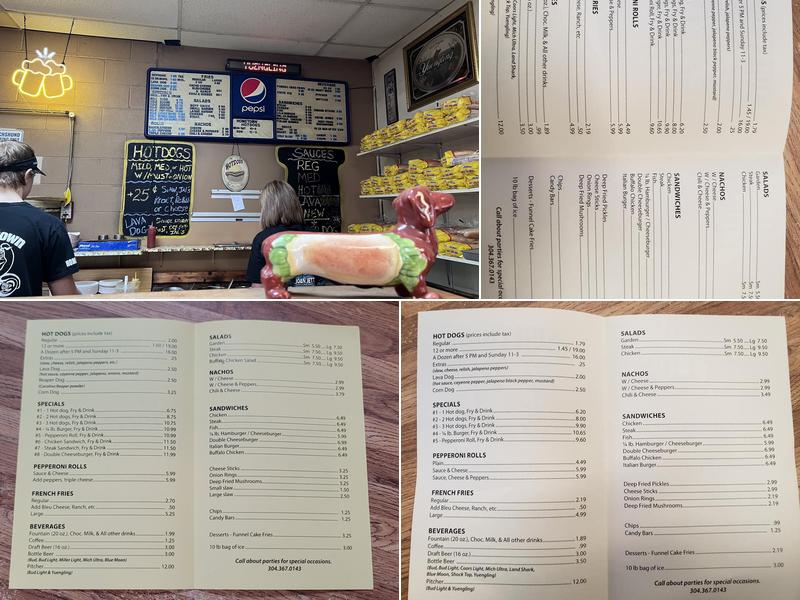 Hometown Hotdogs Menu