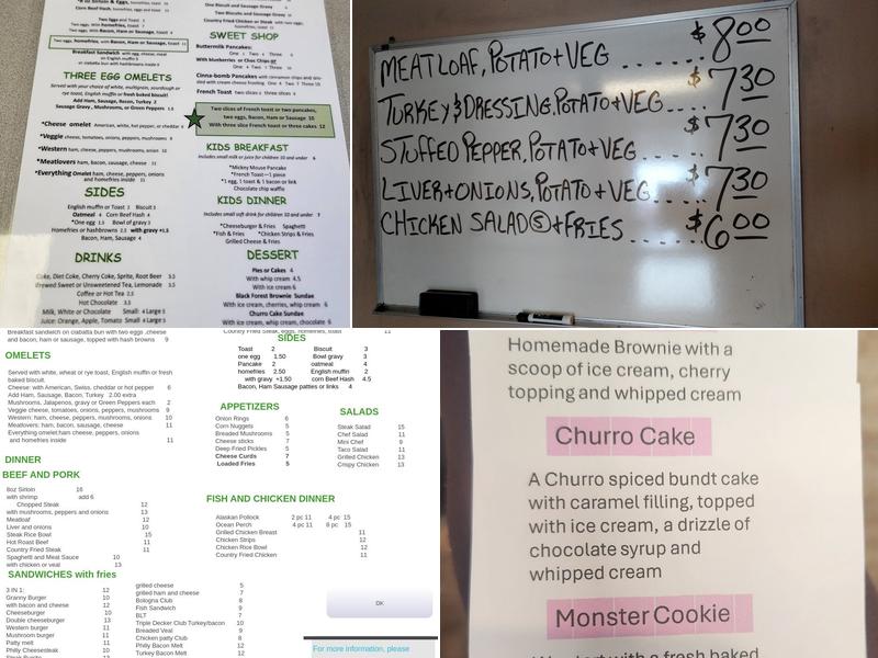 Granny's Kitchen Menu