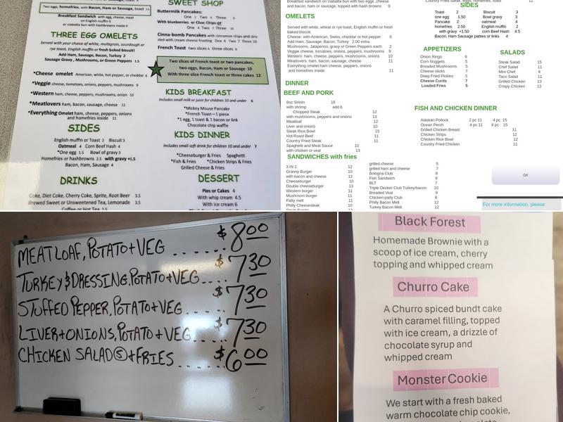 Granny's Kitchen Menu