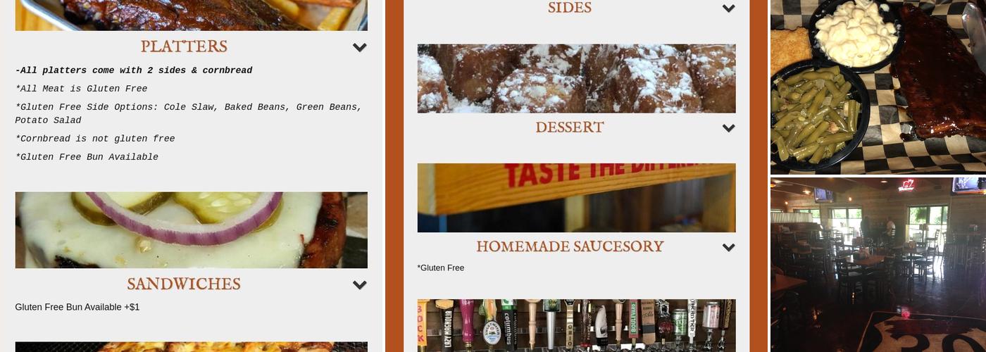 Old 30 BBQ Menu