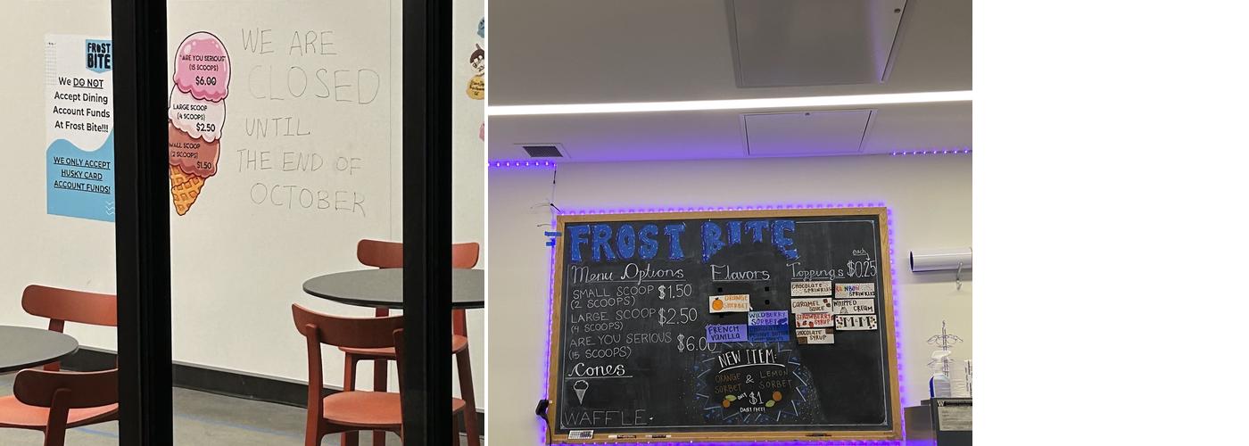 Frost Bite Menu