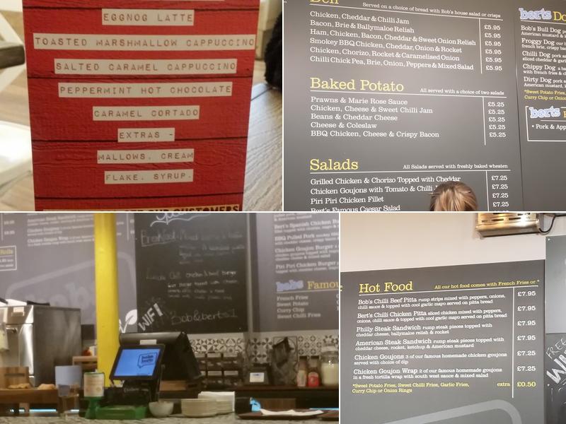 Bob & Berts Portadown Menu