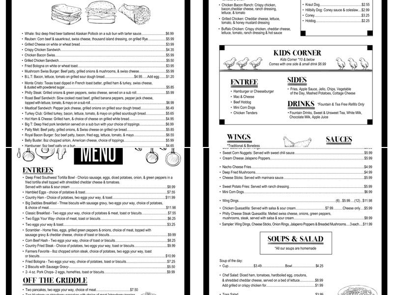 Village Cornerstone Restaurant Menu