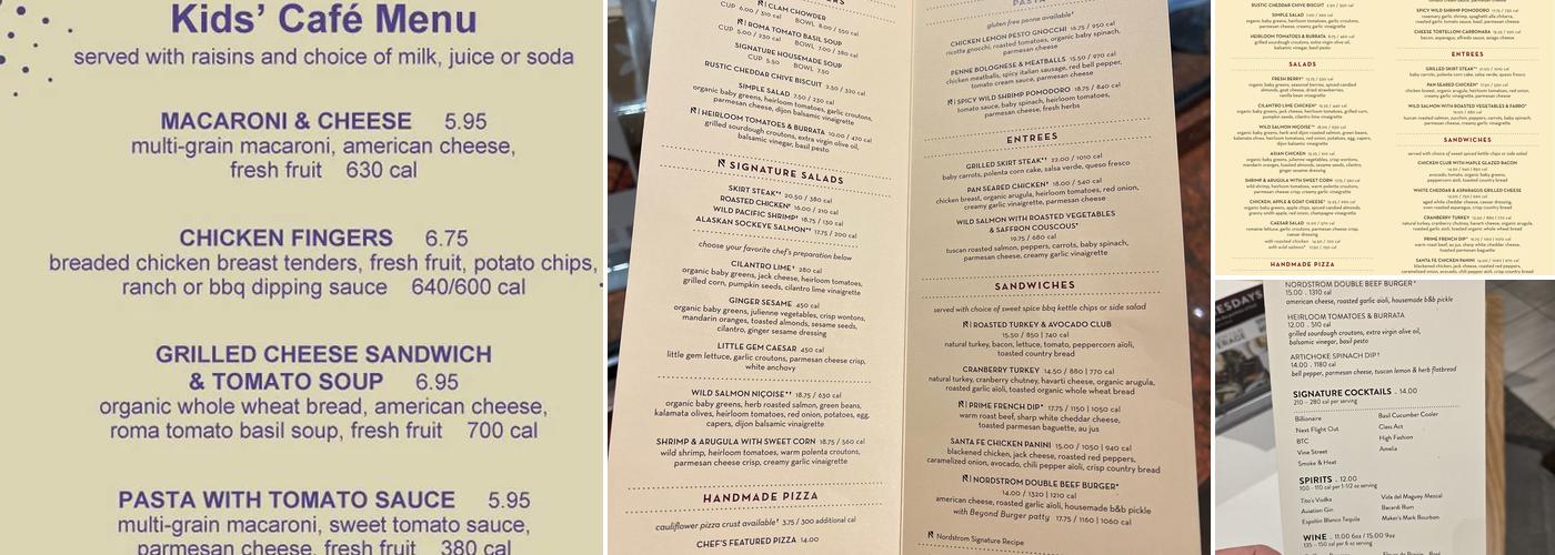 Marketplace Cafe Menu