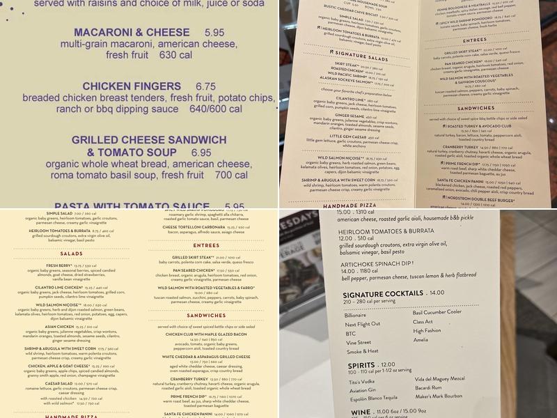 Marketplace Cafe Menu