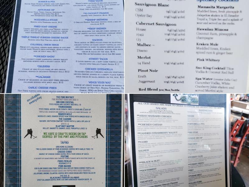 Infusion Bar & Grill Menu