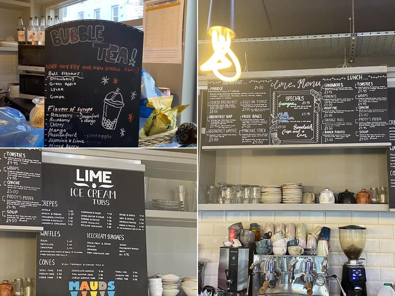 Lime Ice Cream Bar Menu