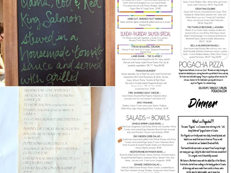 Pogacha Restaurant Menu