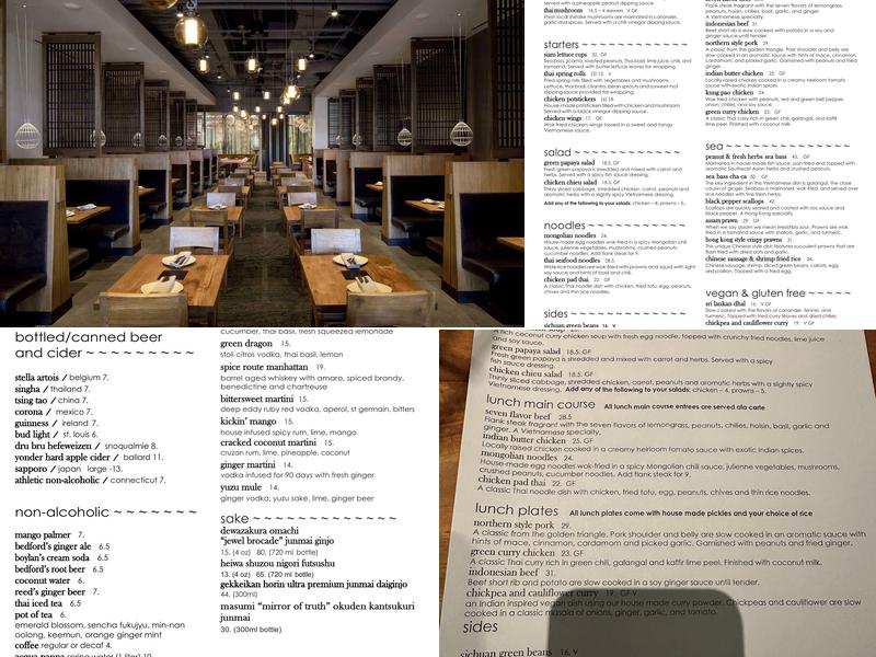 Wild Ginger Bellevue Menu