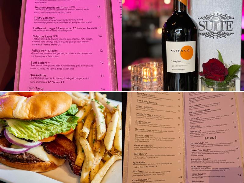 SUITE Restaurant / Lounge Menu