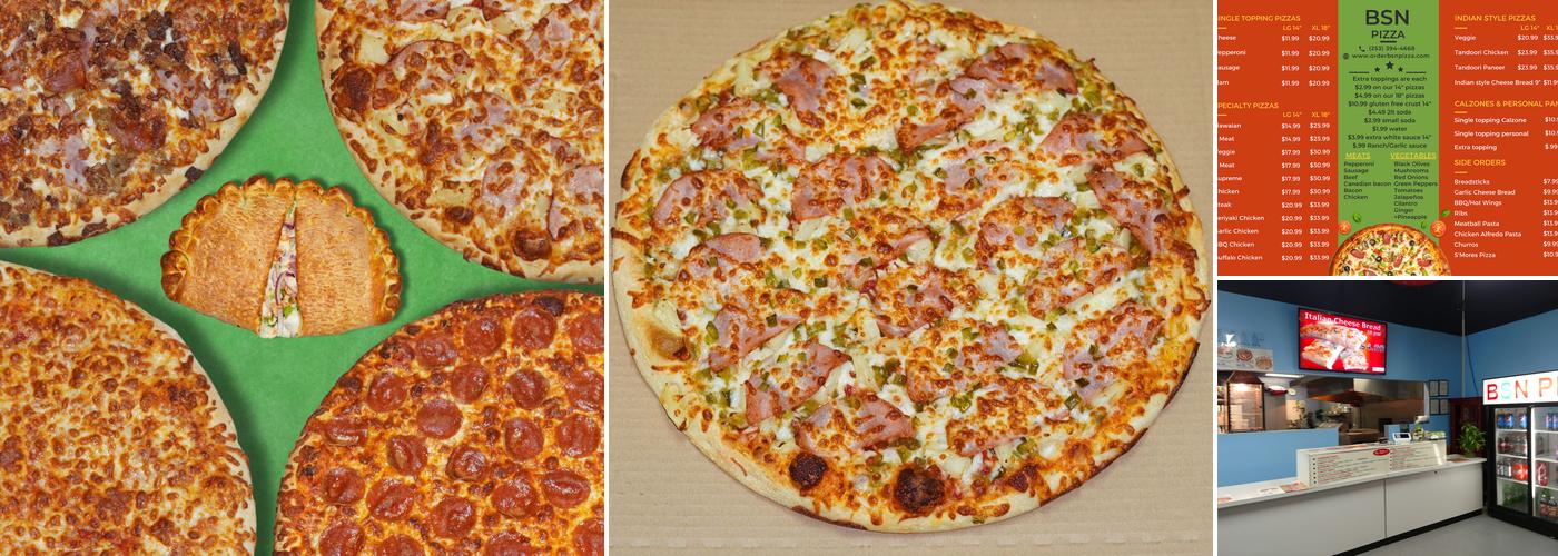 BSN Pizza Menu