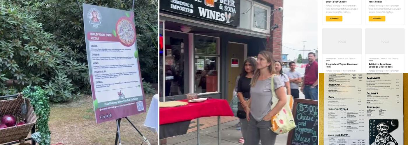 Smoking Monkey Pizza Menu