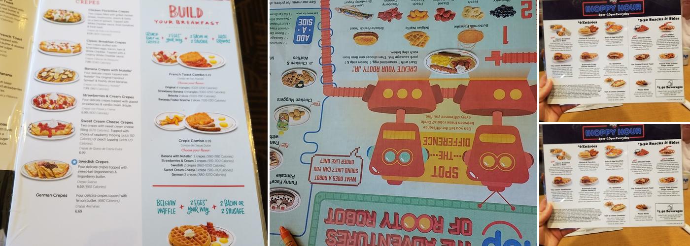 IHOP Menu