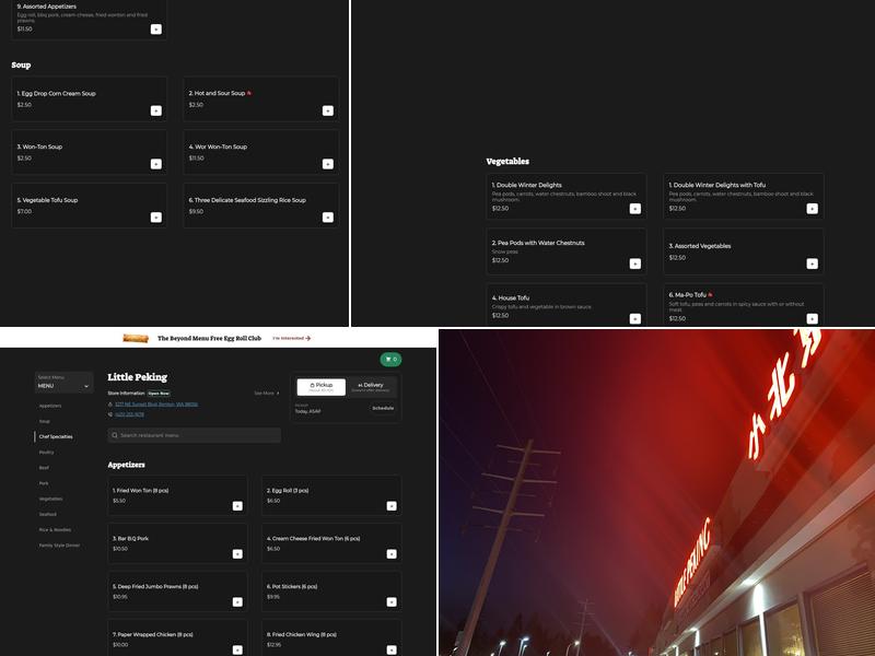 Little Peking Chinese Restaurant Menu