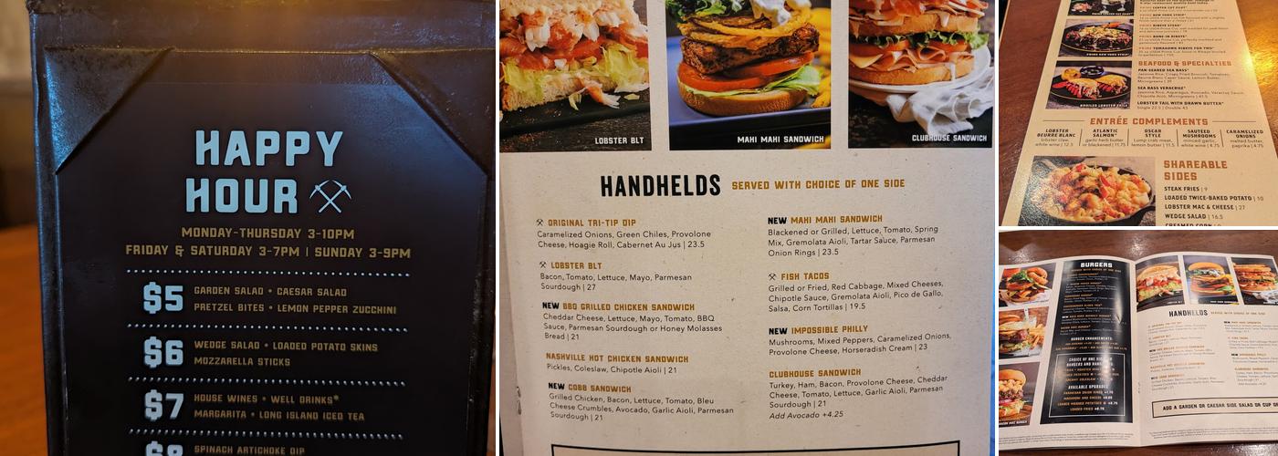 Claim Jumper Steakhouse & Bar - Tukwila, WA Menu