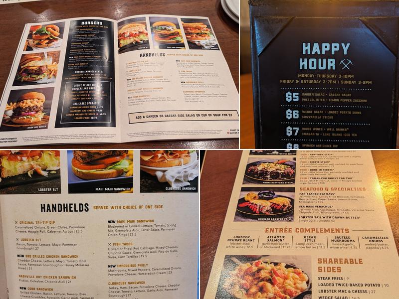 Claim Jumper Steakhouse & Bar - Tukwila, WA Menu