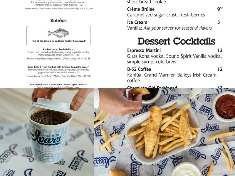 Ivar's Seafood Bar Menu