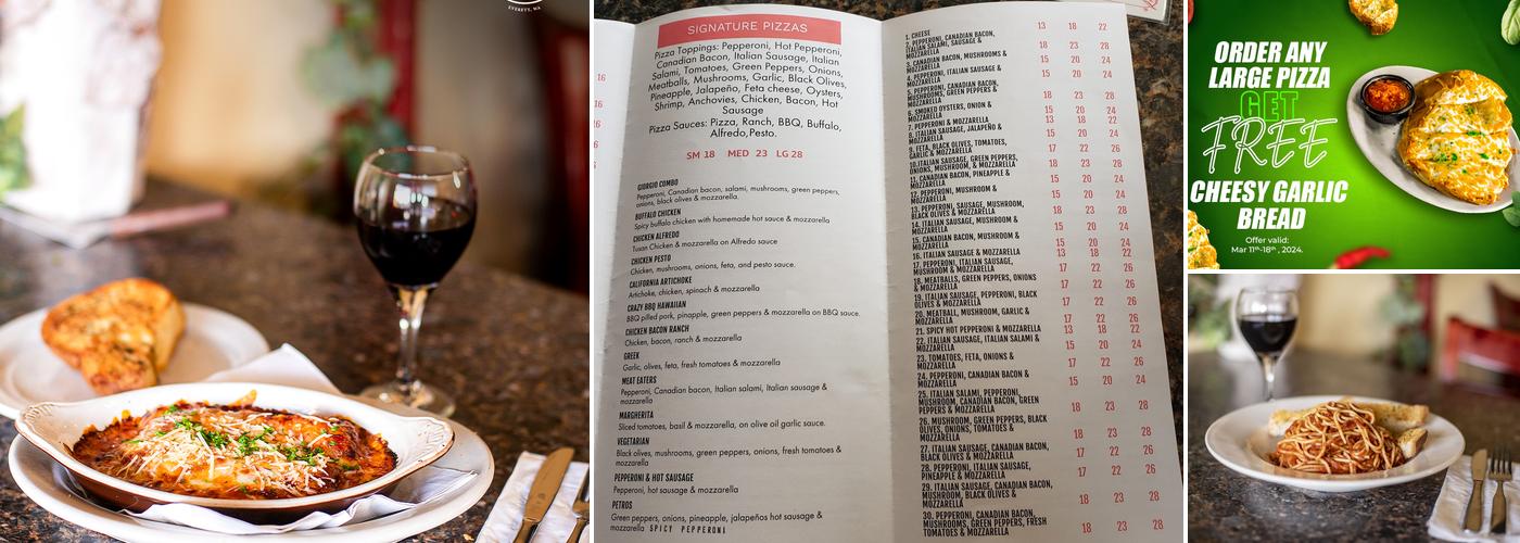 Giorgio's Pizza & Spaghetti House Menu