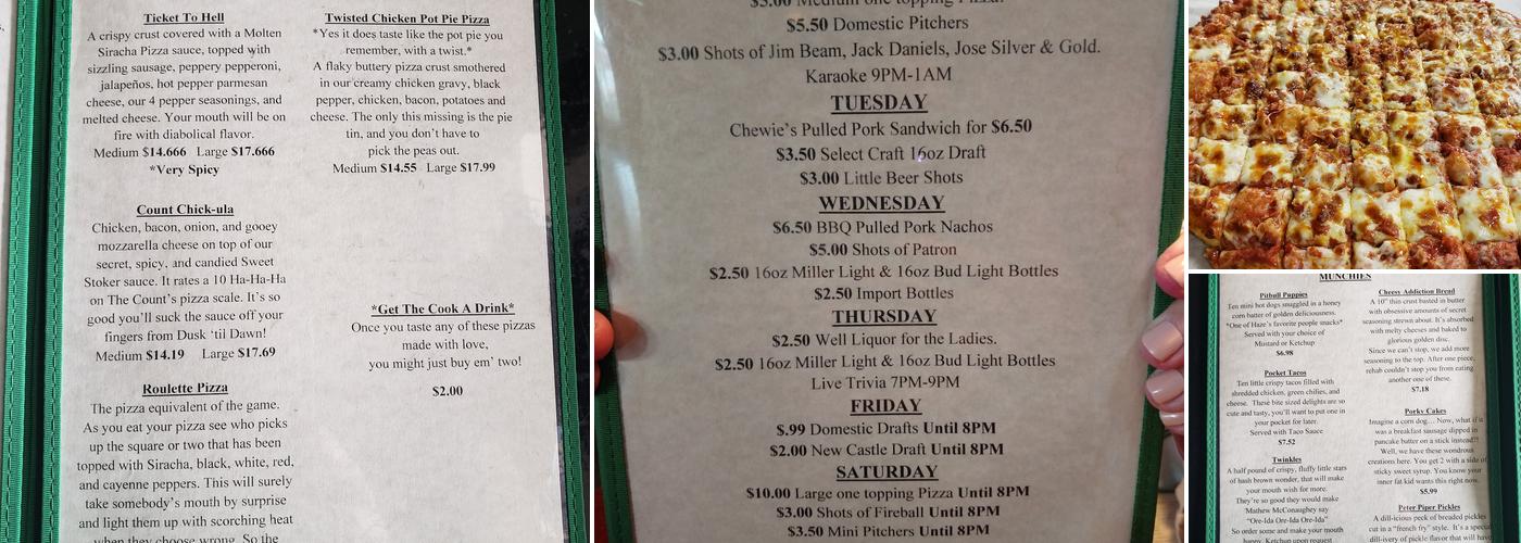 Mack's Tavern Menu