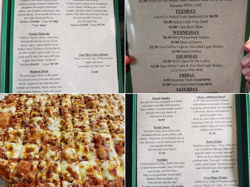 Mack's Tavern Menu