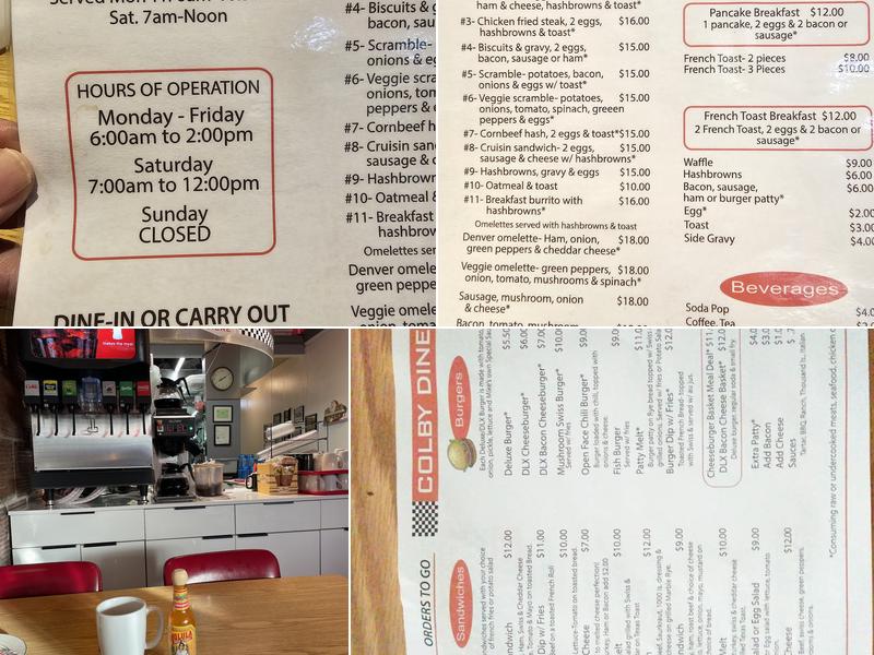 Colby Diner Menu